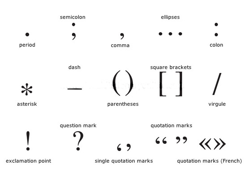 comma punctuation mark